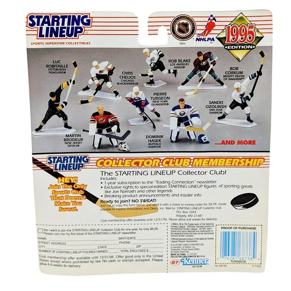 1995 Starting Lineup Pierre Turgeon Montreal Canadiens Hockey Figure